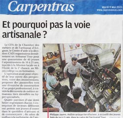 Article de presse Les Cafs d'Antan La Provence - Mai 2023