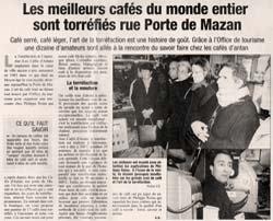 Article de presse Les Cafs d'Antan La Provence 20 Fvrier 2005